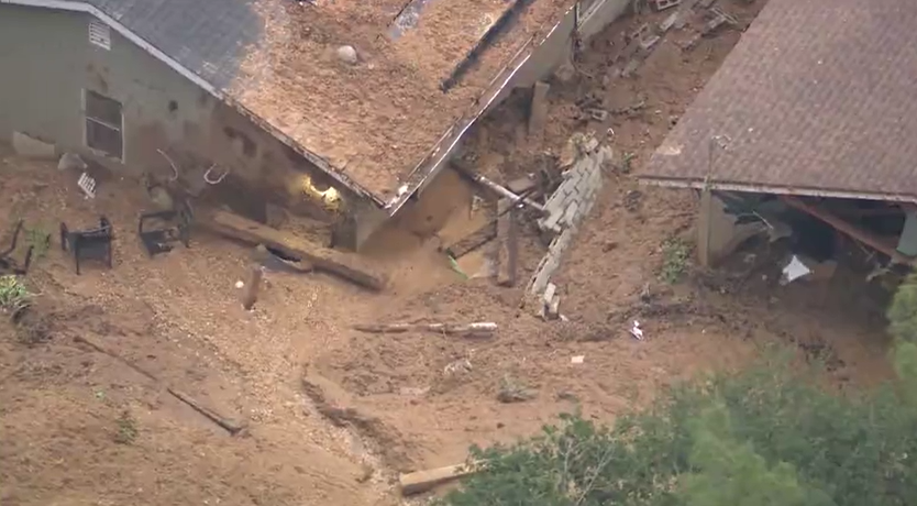 Mud debris flow has prompted the evacuation of three homes in the 400 block of Paulette Pl. in LaCanadaFlintridge. Fire officials say there was significant damage to at least one of the affected homes. No injuries were reported 