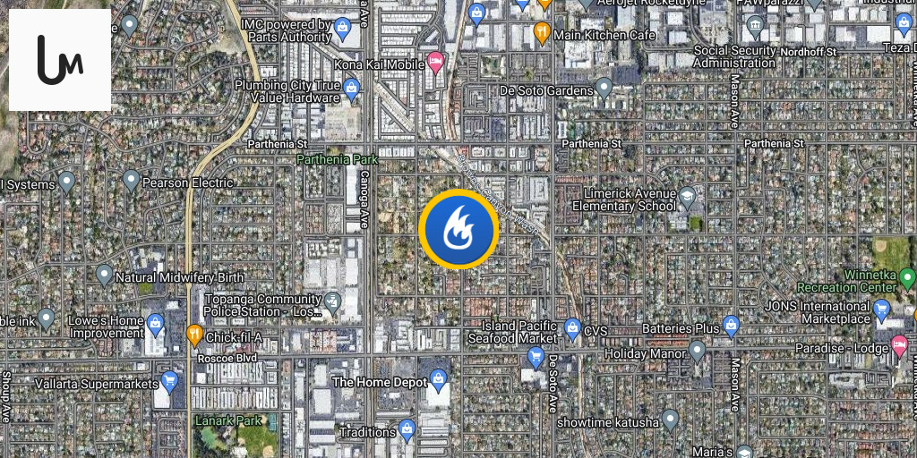 Canoga Park Structure Fire reported at W Chase St / N Variel Ave Los ...