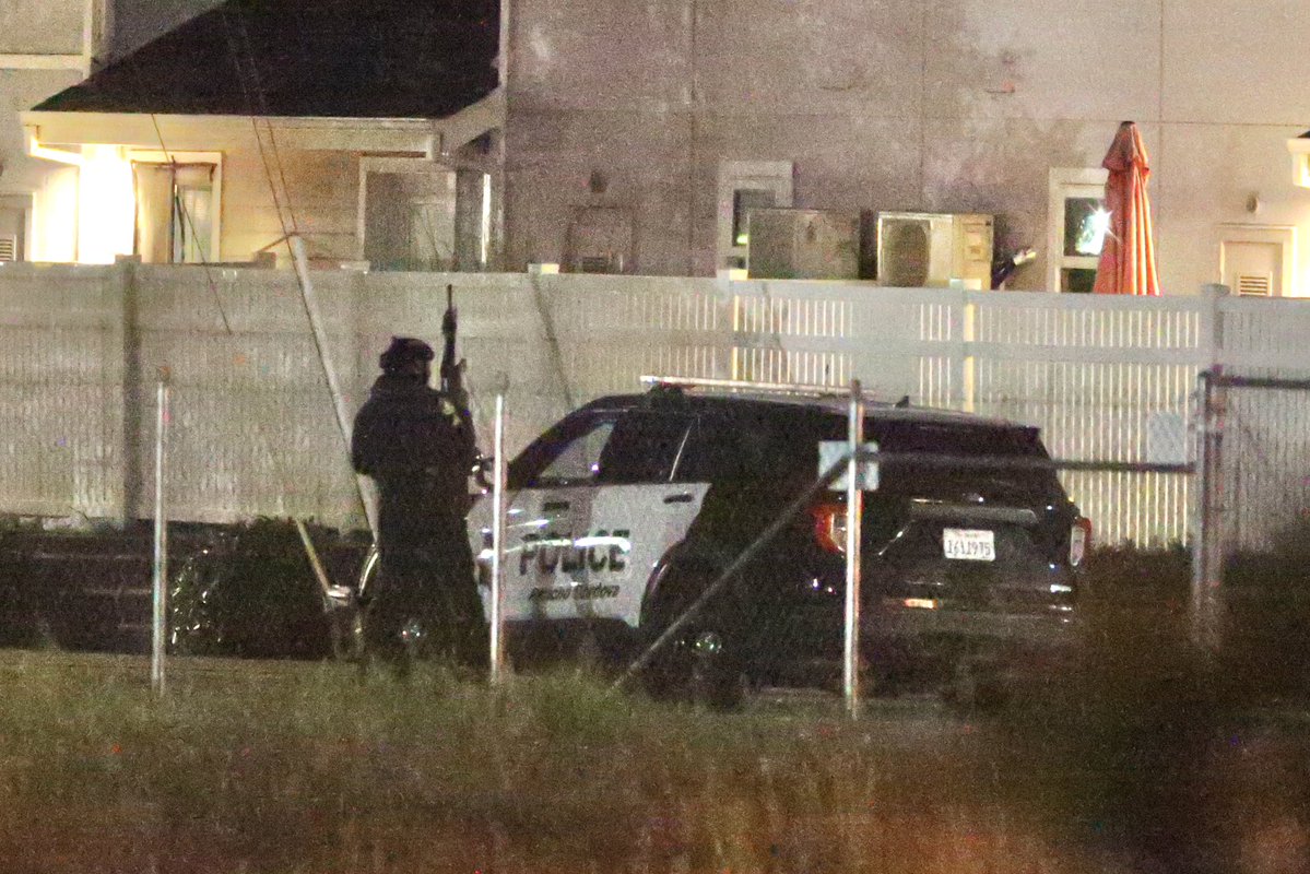 Suspect in custody after overnight standoff with Sacramento sheriff officers near 34th Street and Freedom Park Drive. Officers reportedly were performing a welfare check when shots were fired at them from the residence