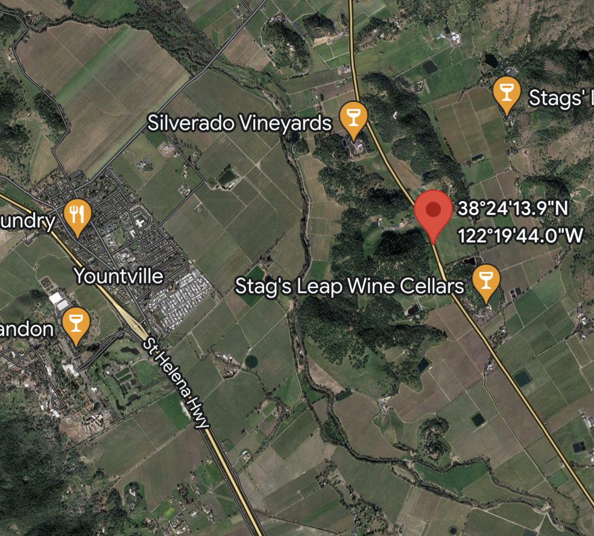 WineryIncident - CAL FIRE/Napa County Fire is on scene of a working commercial structural fire near the 5800 block of Silverado Trail in Yountville. 