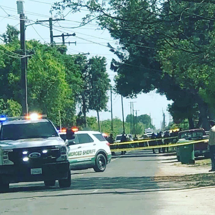 Officer Involved Homicide nnTwo individuals were shot this afternoon on the 7200 block of Vine Avenue by at least one officer of the Livingston Police Department. nnOne man was pronounced dead at the scene and the other was taken to the hospital