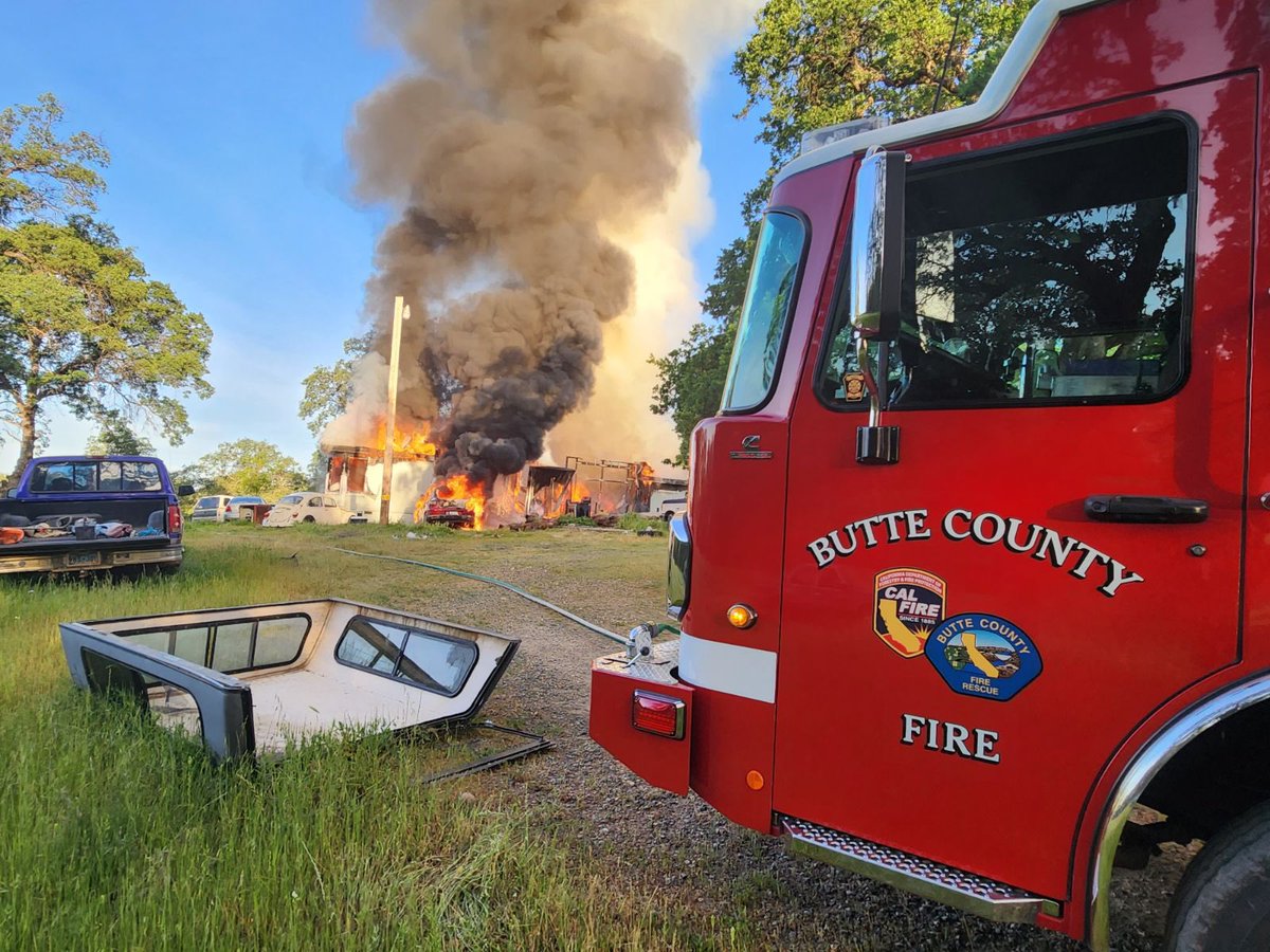 Firefighters have contained an early-morning structure fire on Dack Way in the Palermo area. The home and 1 vehicle were a complete loss. There were no injuries and the cause is still under investigation