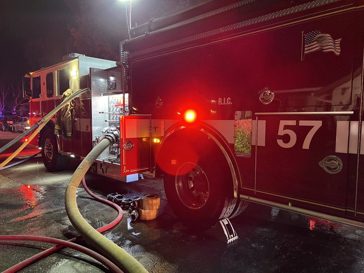 Early this morning firefighters responded to a well established attic fire in the area of Carriage Dr X Llagas Rd. Firefighters from all agencies at scene worked hard and were able to contain the fire to the building of origin