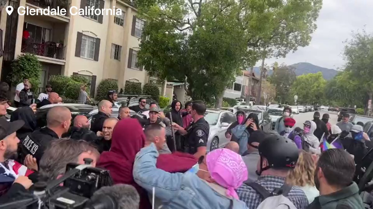 Several brawls have broken out outside a school district meeting over the students right to choose their pronouns in school Glendale   California Multiple Law enforcements are on scene as large crowds gather outside of Glendale school district in Glendal