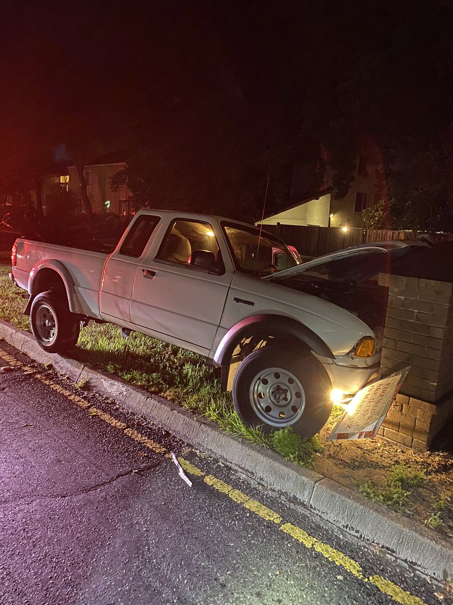 Pleasant Hill Rd near Devon Ave solo vehicle collision. The driver was not injured, following a series of field sobriety tests arrested for DUI. nnPlease do not drink and drive.  nobody was injured in this collision.  reat flashing reds as a 4-way stop
