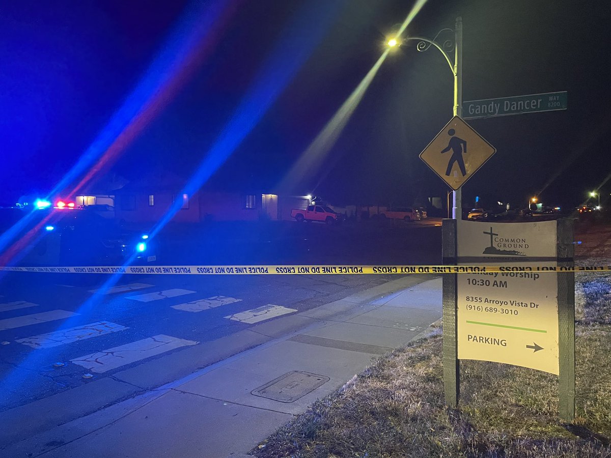 SACRAMENTO: @SacPolice investigating a shooting near Center Parkway. Crime tape is up along Gandy Dancer Way nearby. Police say one person has at least one life-threatening gun shot wound