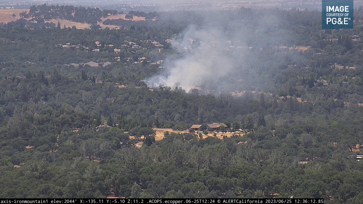 Reported vegetation fire, escaped burn pile, on Sunnyhill Road across from Griffin Way in Auburn.
