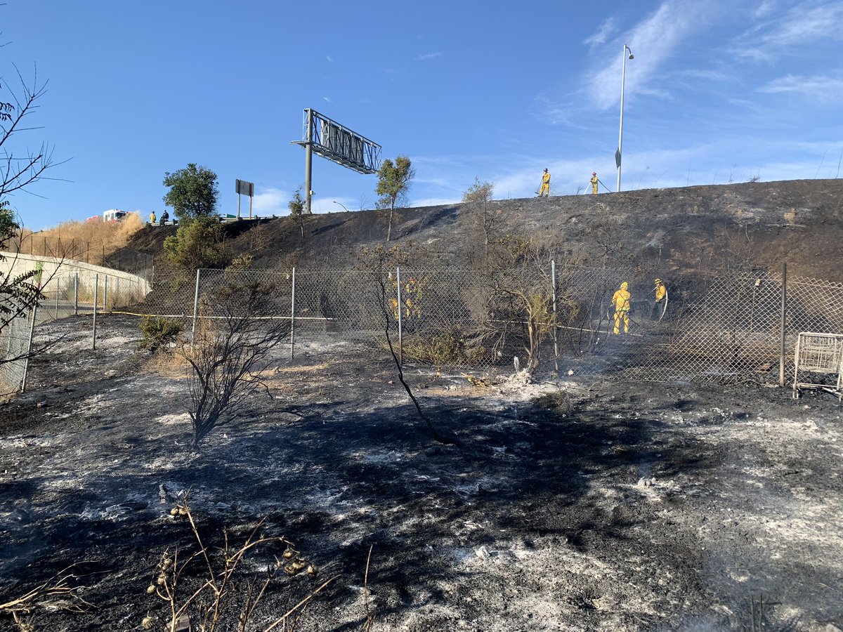 Firefighters are on scene along Guadalupe river trail near Coleman and Santa Teresa St for a 1/2 acre vegetation fire along SB 87.  Incident is under control, firefighters to remain on scene mopping up.  Coleman closed to traffic at Autumn Parkway.