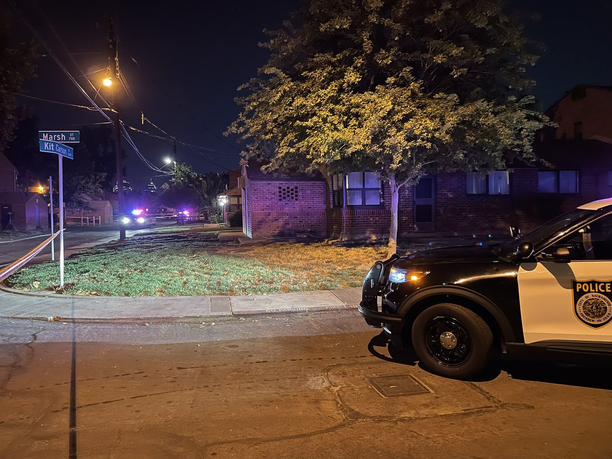 Multiple streets near Kit Carson Street taped off for shooting investigation. @SacPolice says one person is dead. Spokesperson says  very preliminary and active investigation 