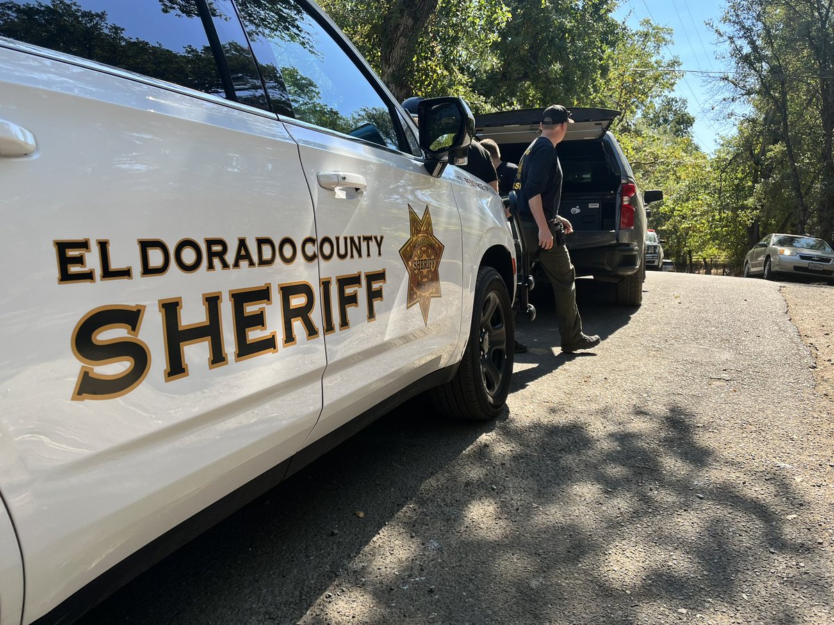 Investigators continue to be on scene today in Placerville, El Dorado county following a incident of a woman who was found in a home dead, later locating a man in another home with traumatic injuries on Prado Vista Ln