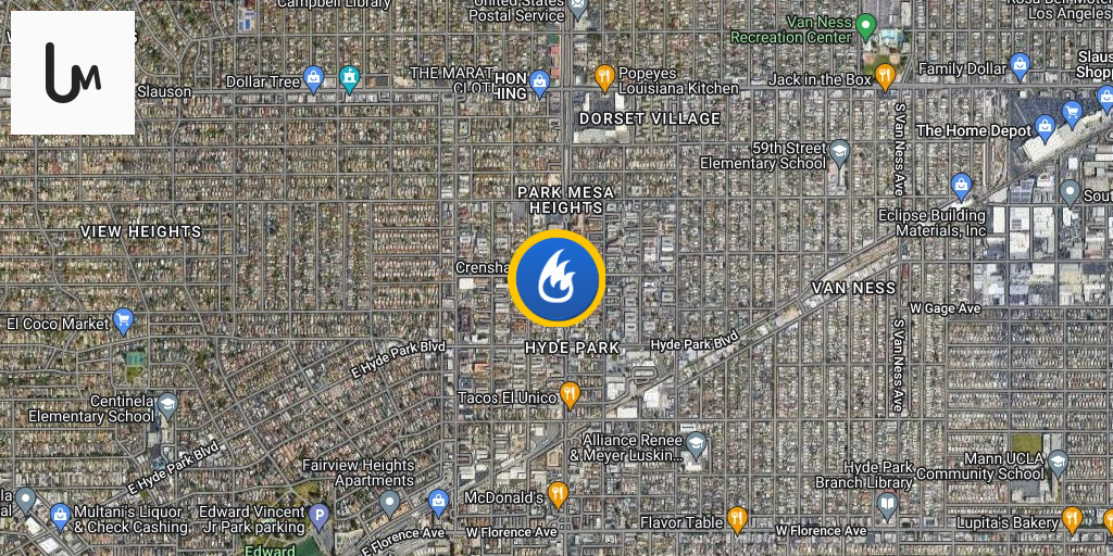 Hyde Park Structure Fire reported at W 63rd St x S Crenshaw Blvd Los ...