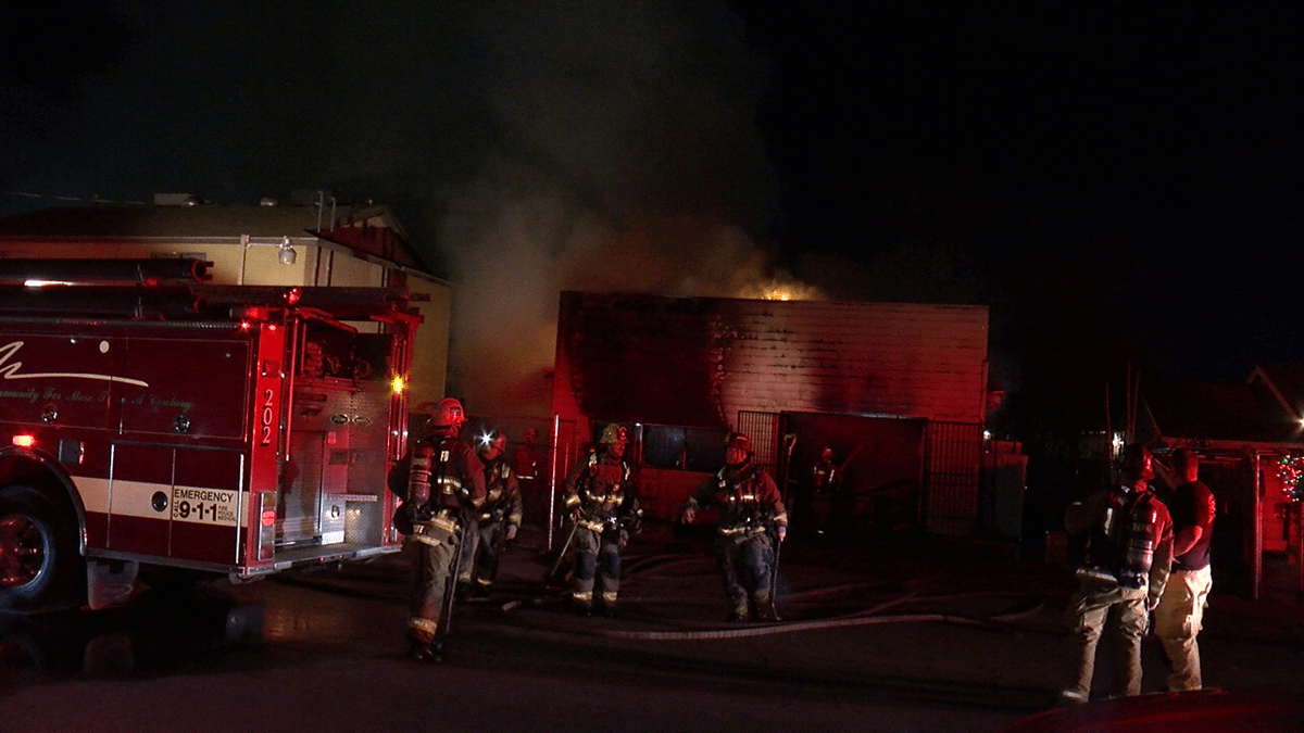 Bakersfield fire officials responded to a north Bakersfield blaze on Wednesday evening
