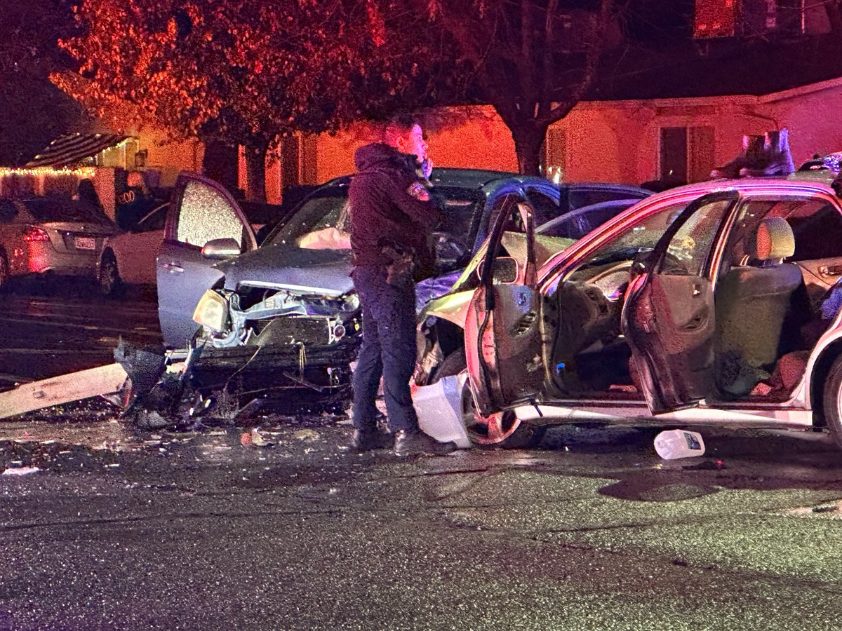 Two people were arrested Wednesday night following a chase and crash in Clovis