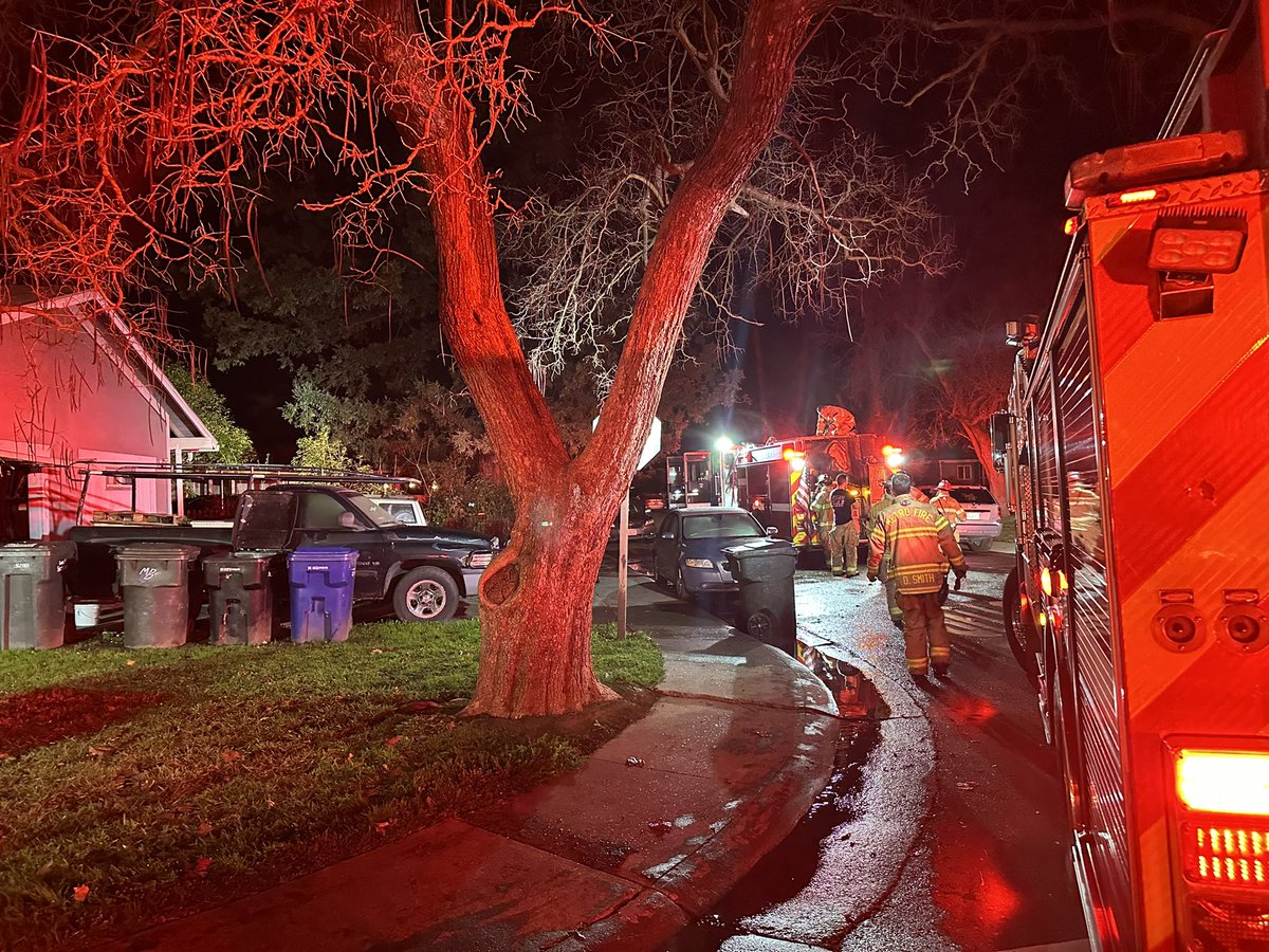 Crews arrived to an attic fire at a duplex in North Highlands. 3 occupants in 1 unit, 1 occupant in the other and a total of 4 dogs made it out safely after hearing activated smoke alarms. The fire was quickly contained, preventing the spread into both living spaces. 