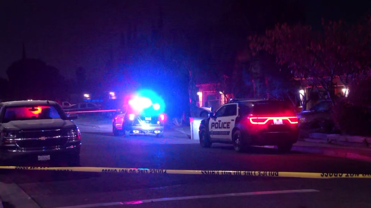 A man is hospitalized and a suspect is wanted following a shooting in Clovis on Thursday night, the Clovis Police Department said