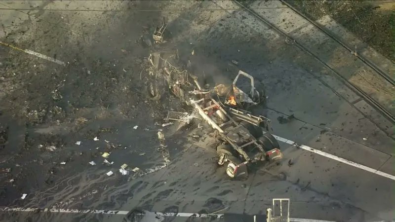 Firefighters in critical condition after cylinder explosion