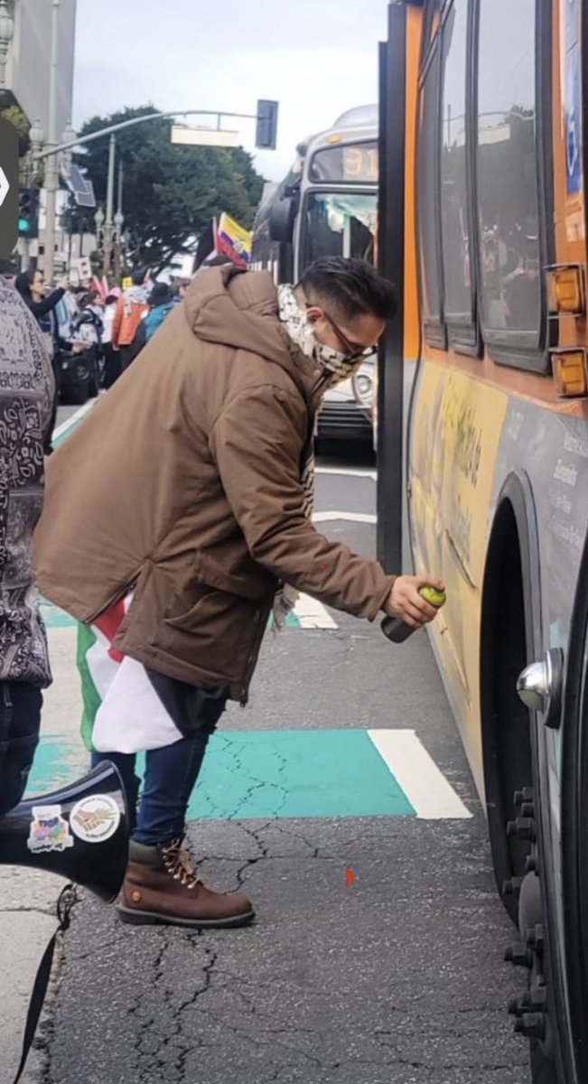 Five people were arrested Saturday and charged with vandalism during protests in downtown LA.P/C  LAPD