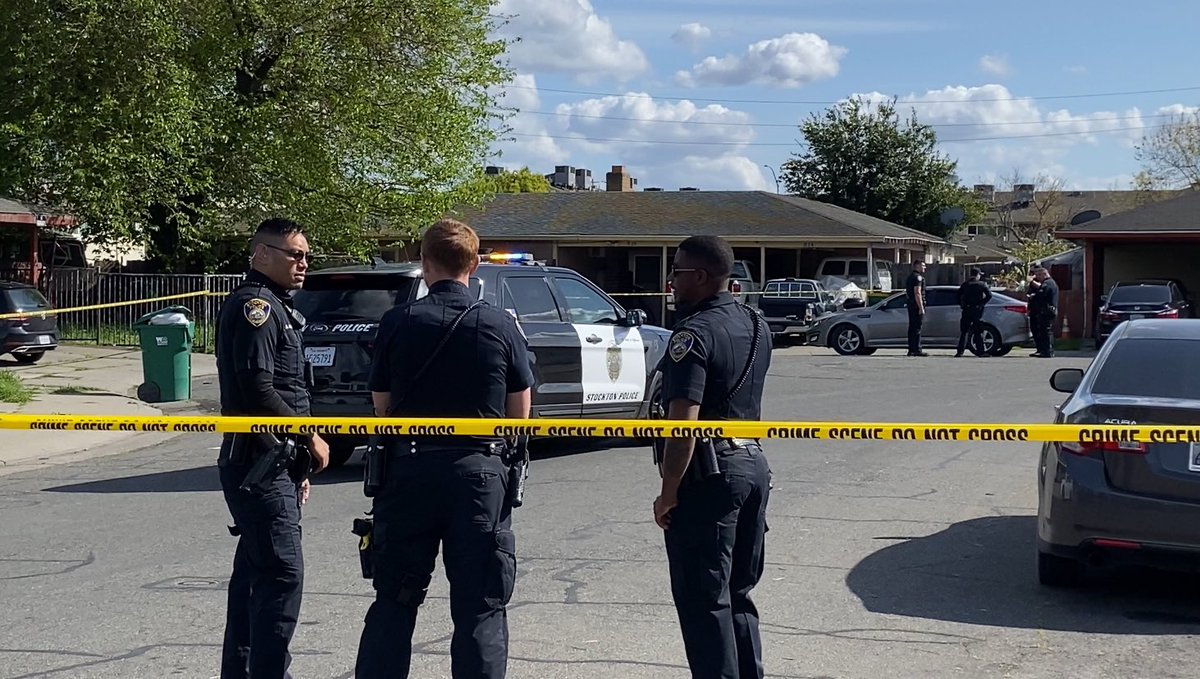 1 killed, 3 hurt after bullets fly in this north Stockton neighborhood Police say groups of people were shooting at eachother. Officers discovered the victim who later died inside a car they were chasing. This is the 3rd homicide in Stockton so far today. @ABC10At least two people were hurt in a shooting on Astor Drive in Stockton this afternoon