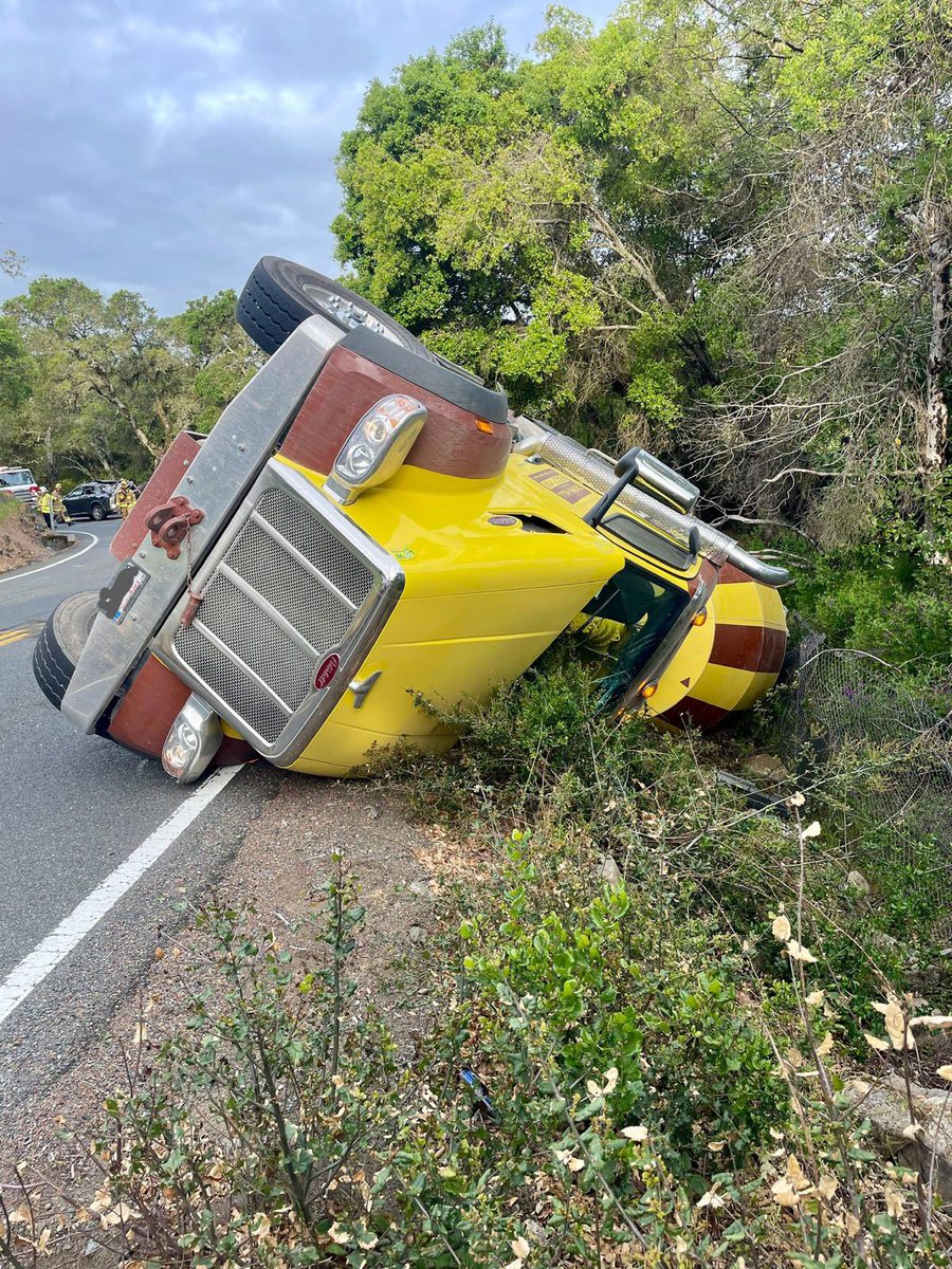Wednesday morning crews from Station 25 in Napa along with @CHP_Napa and AMR responded to a two-vehicle traffic collision on Monticello Road near Wildhorse Valley Road in Napa