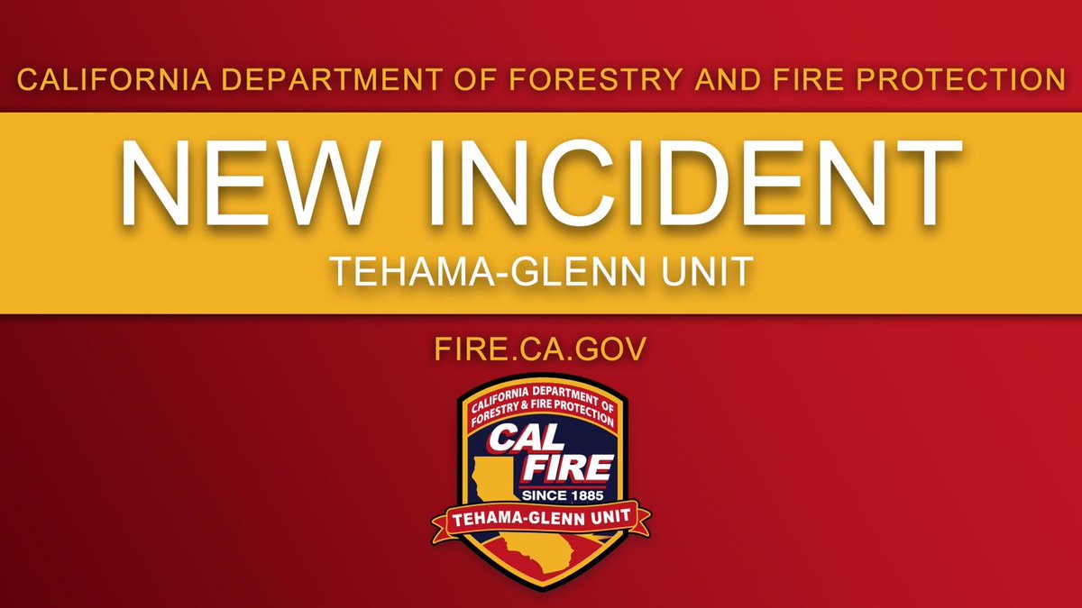 Firefighters from CAL FIRE Tehama-Glenn Unit/Tehama County Fire Department Station 9 El Camino are at scene of an approximately 1 acre vegetation fire on Oakwood Heights Dr X Matlock Loop in Bowman