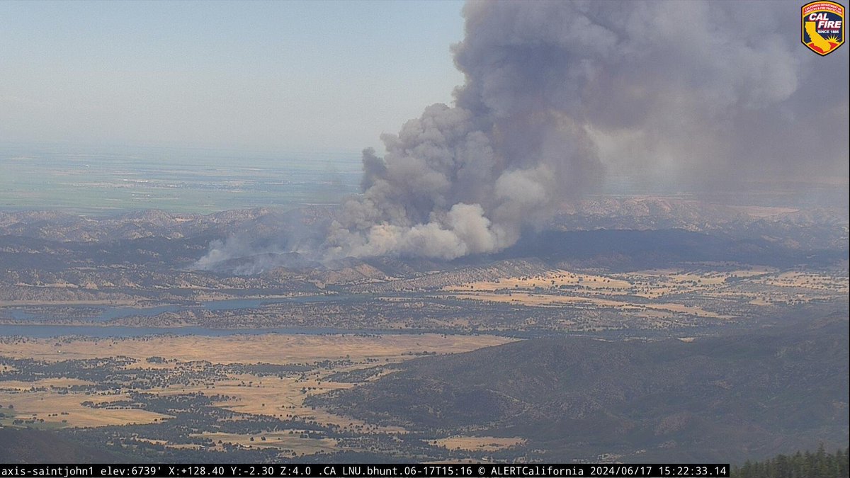 SitesFire Activity has significantly increased in the last 1/2 hour. Lodoga Colusa County Sites Fire