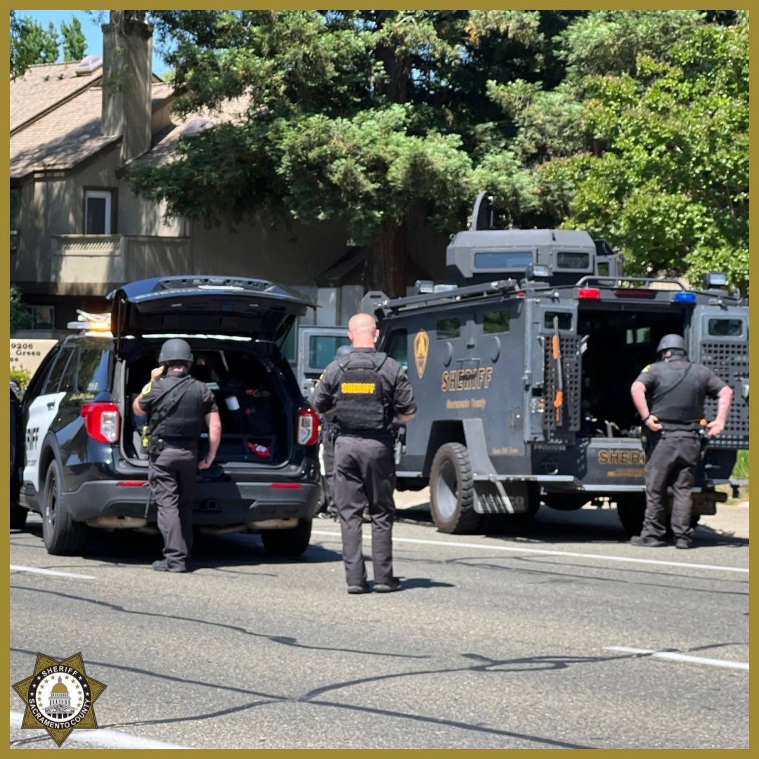 Deputies and SED are in a standoff with an armed subject at an apartment complex on the 9200 block of Madison Avenue in Orangevale. Surrounding buildings have been evacuated, please avoid the area
