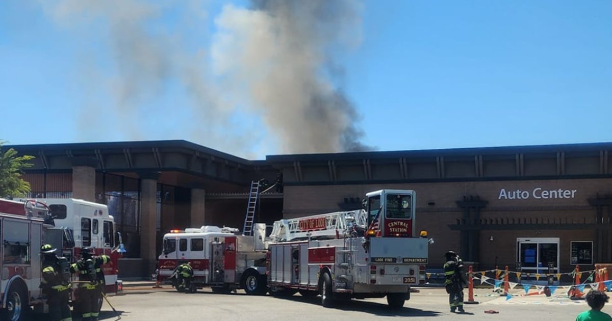 Walmart evacuated in Lodi after catching fire, 1 treated for smoke inhalation