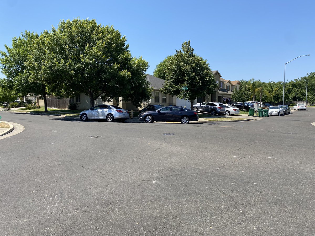 3 hospitalized after bullets fly in Stockton neighborhood Evidence markings litter Torino Drive today after an early morning shooting left 3 women with non-life-threatening injuries. Police are still searching for the shooter or shooters