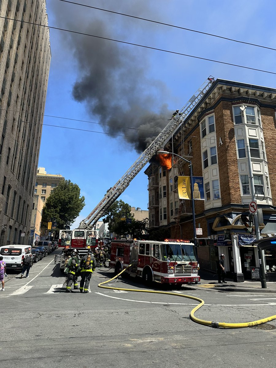 Your San Francisco Fire Department has this one-alarm structure fire bringing over 45 firefighters to the scene at 60 Leavenworth under control. This one-alarm structure fire was on the fourth floor of a four-story residential over-commercial building and was confined to&hellip;San Francisco Fire Department is on the scene of a working one-alarm structure fire at 60 Leavenworth St. at a four-story multi-residential over-commercial complex. We have a heavy fire on the fourth floor. 