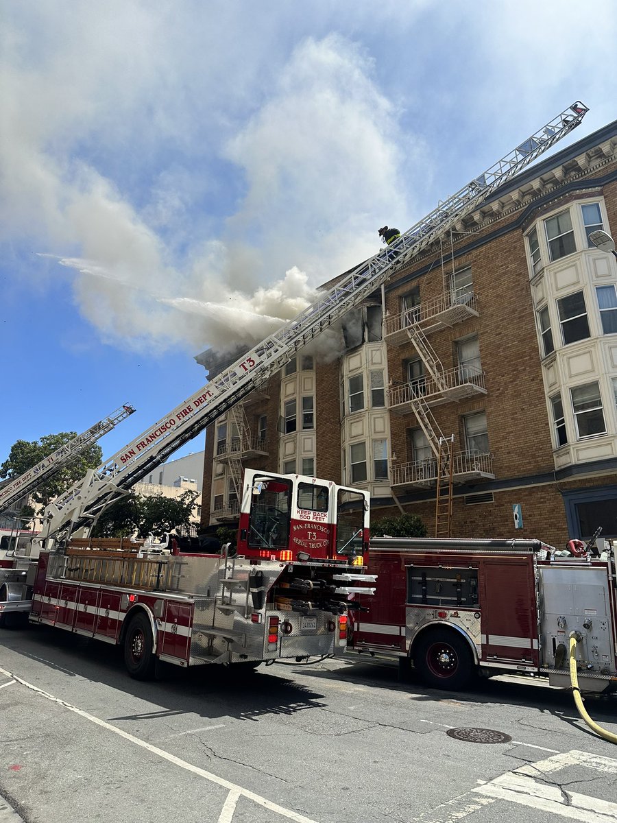 Your San Francisco Fire Department has this one-alarm structure fire bringing over 45 firefighters to the scene at 60 Leavenworth under control. This one-alarm structure fire was on the fourth floor of a four-story residential over-commercial building and was confined to&hellip;San Francisco Fire Department is on the scene of a working one-alarm structure fire at 60 Leavenworth St. at a four-story multi-residential over-commercial complex. We have a heavy fire on the fourth floor. 