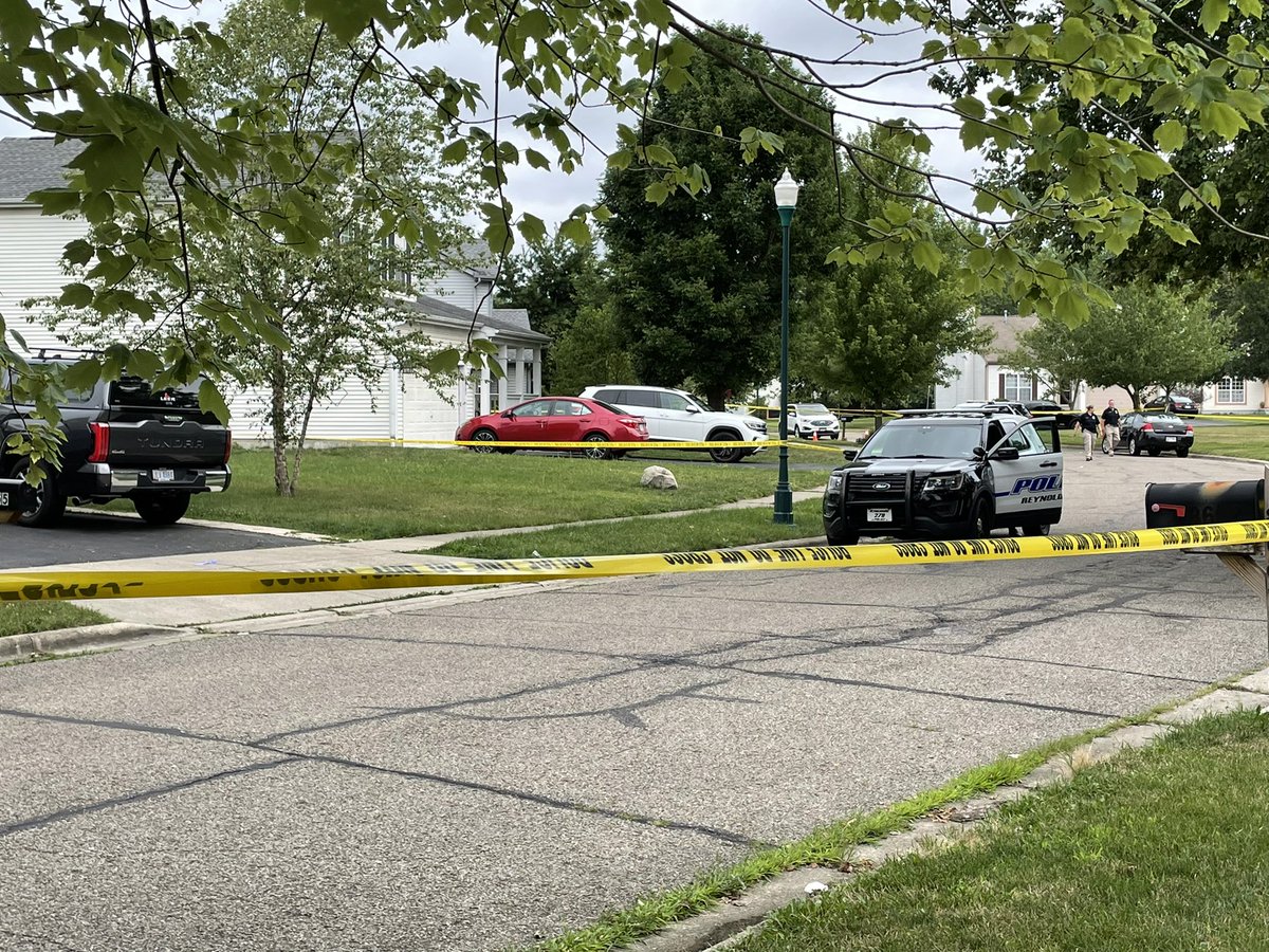 Reynoldsburg PD on scene at a home along Robbins Loop.