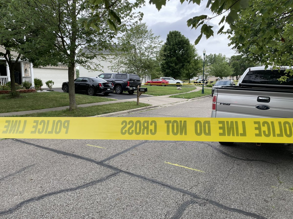 Reynoldsburg PD on scene at a home along Robbins Loop.  