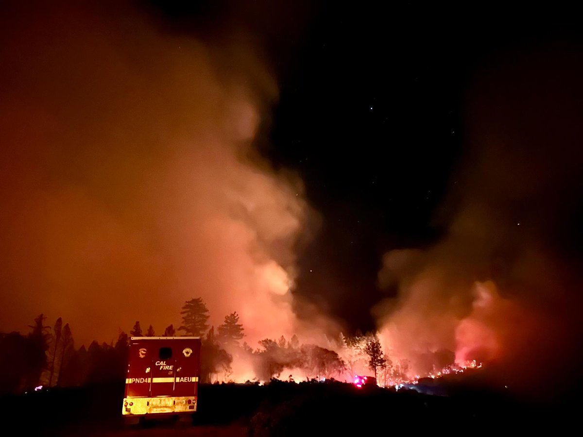 CrozierFire (8/10 - 7a.m.) The fire is currently 1960 acres and 8% contained. El Dorado County, CA