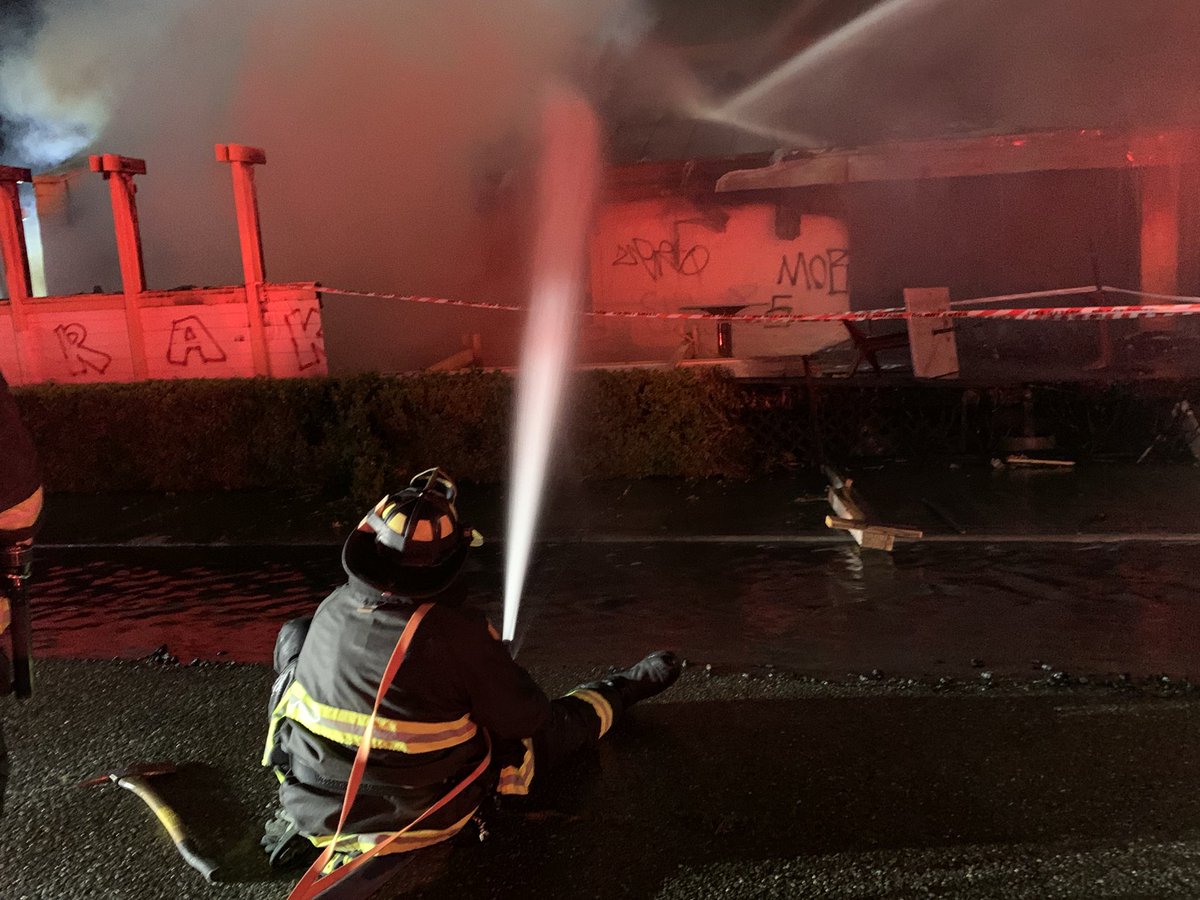 2 Alarm incident at Dennison St and Cotton St is Under Control as of 1:37 AM. No injuries, and no extensions to other properties. Call came in at approximately 1235 AM. Crews will be on scene for at least another hour or more to mitigate hotspots. Others are going back in service. 2) The building where the fire is occurring is at the former Buttercup Restaurant at this intersection (Dennison and Cotton). Crews have contained the fire to the building of origin. No reports of any injuries or other structures threatened at this time 