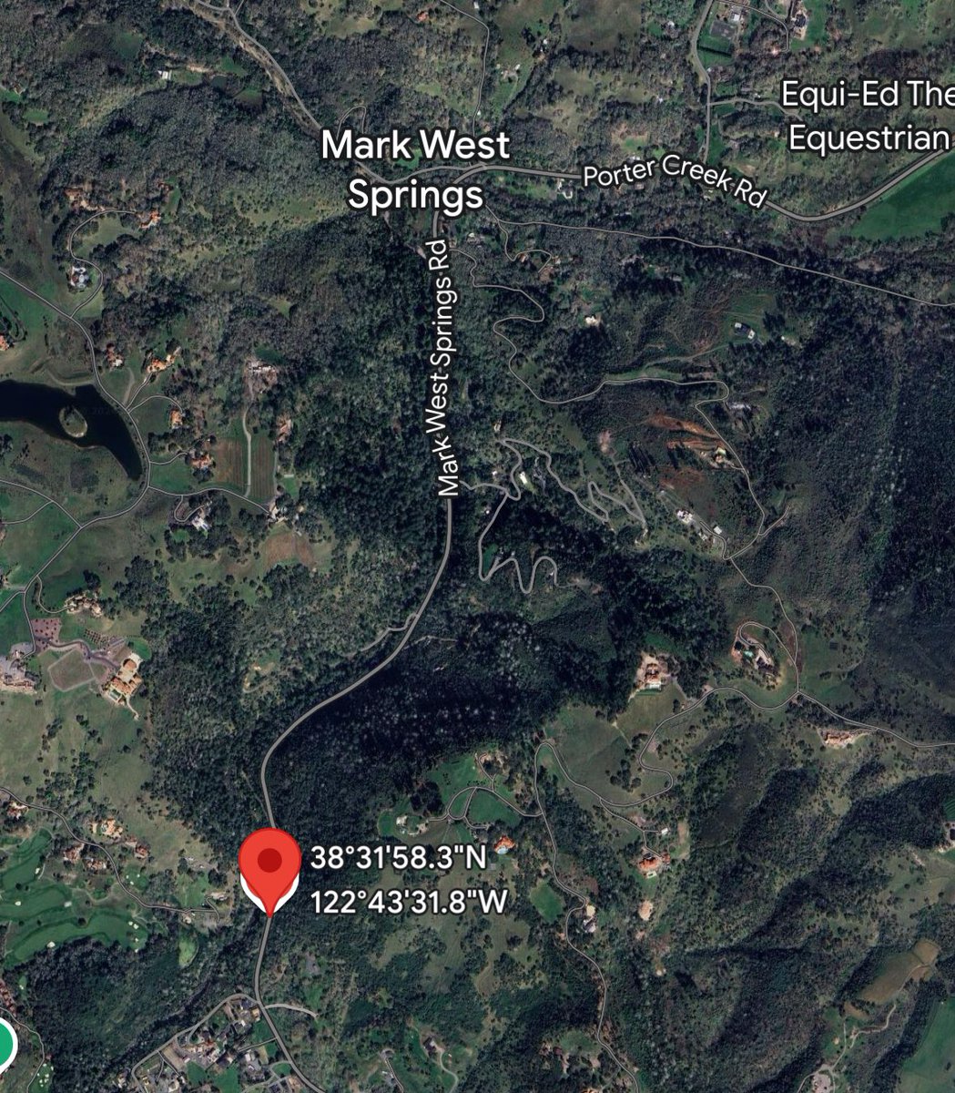 MarkFire: CAL FIRE and @SoCoFireDist are in Unified Command of a vegetation fire near the 2000 block of Mark West Springs Road, Santa Rosa. Crews have forward progress of the fire stopped at 1/2 acre. Expect to see emergency vehicles in the area for another couple hours