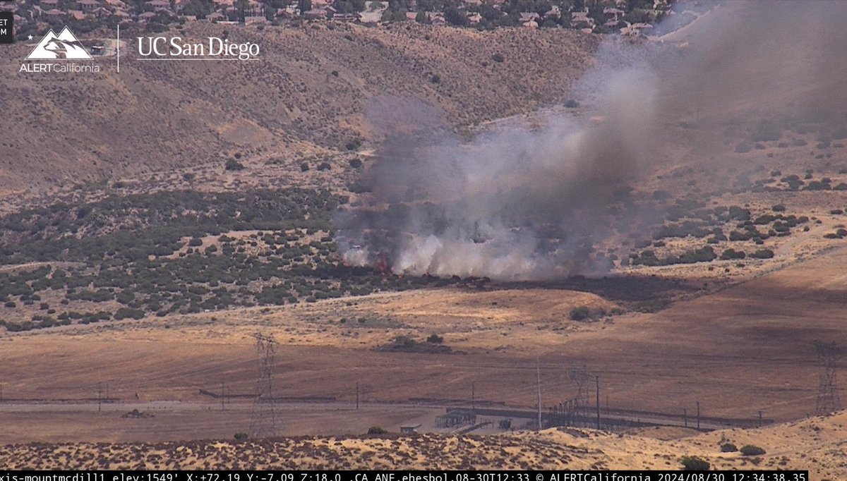 Angeles Firefighters are assisting LACoFD with the Mesa Fire, Elizabeth Lake Rd near Ranch Center Dr