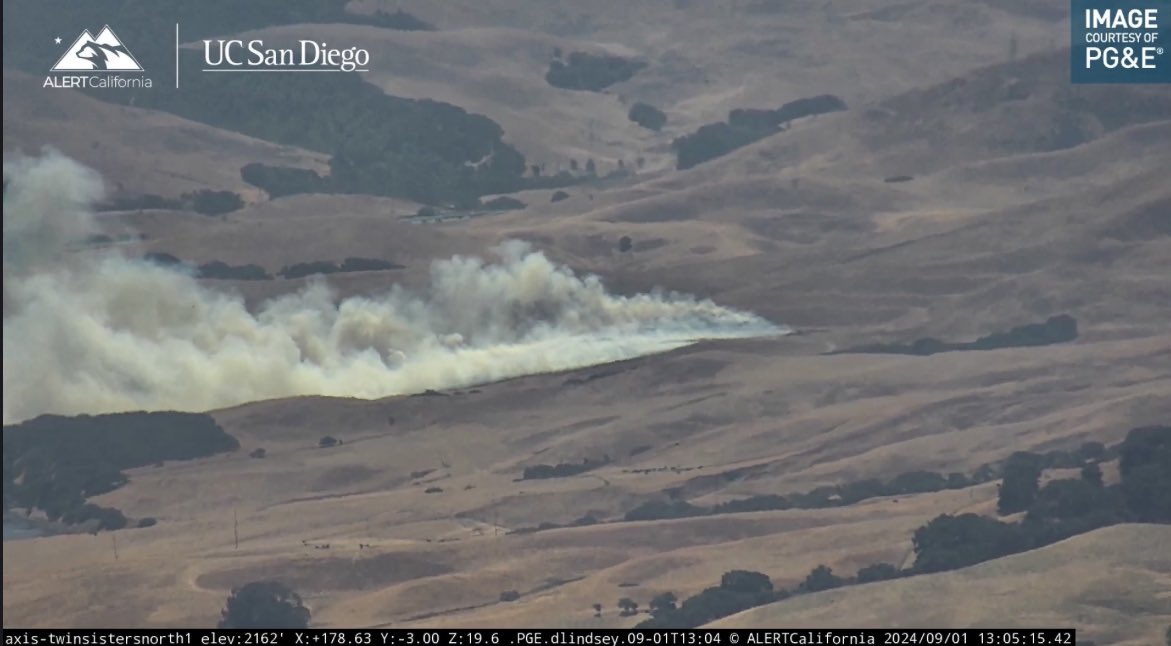 RobertFire: CAL FIRE/Napa County Fire and other local agencies are at scene of a vegetation fire near I-80 and Highway 12, Cordelia. The fire is approximately 3-5 acres with a moderate rate of spread in light flashy fuels