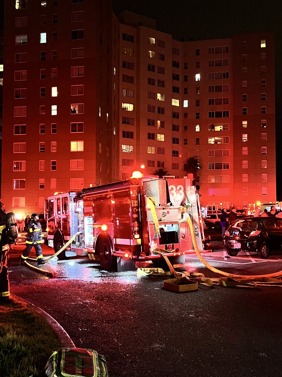 At 10:40 this evening, the San Francisco Fire Department responded to a reported structure fire at a 13-story residential high-rise at 55 Chumasero Dr. in San Francisco. 