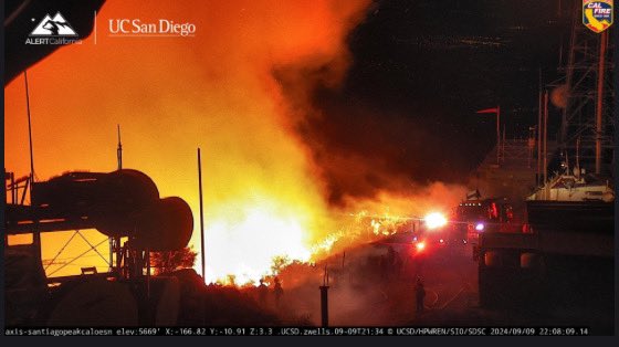 The Airport Fire- Orange County- Trabuco Canyon. 5,431.7 acres actively burning with Zero containment.