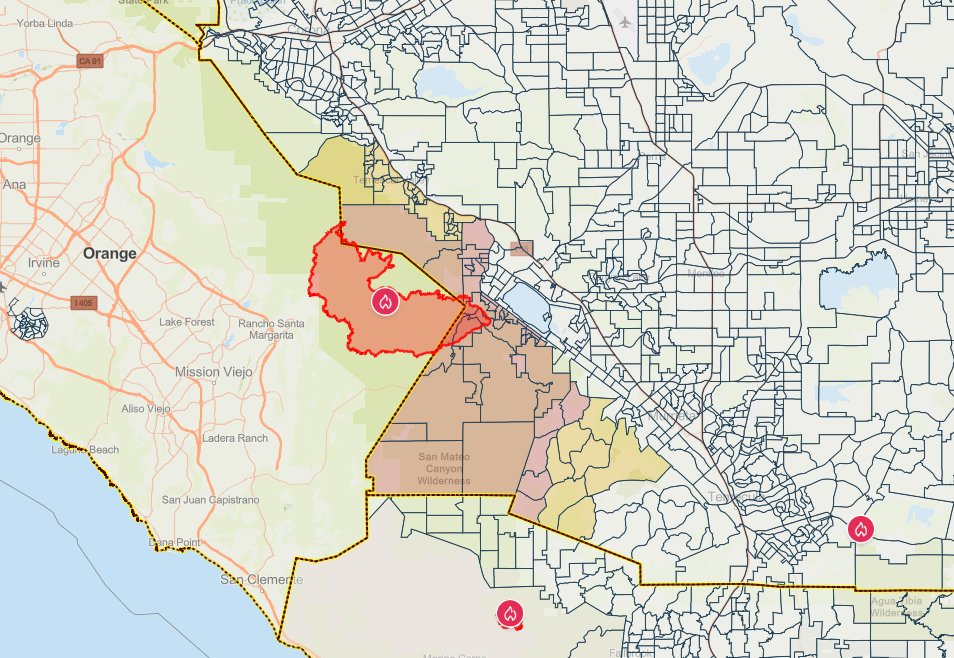 AirportFire: current fire evacuation zones