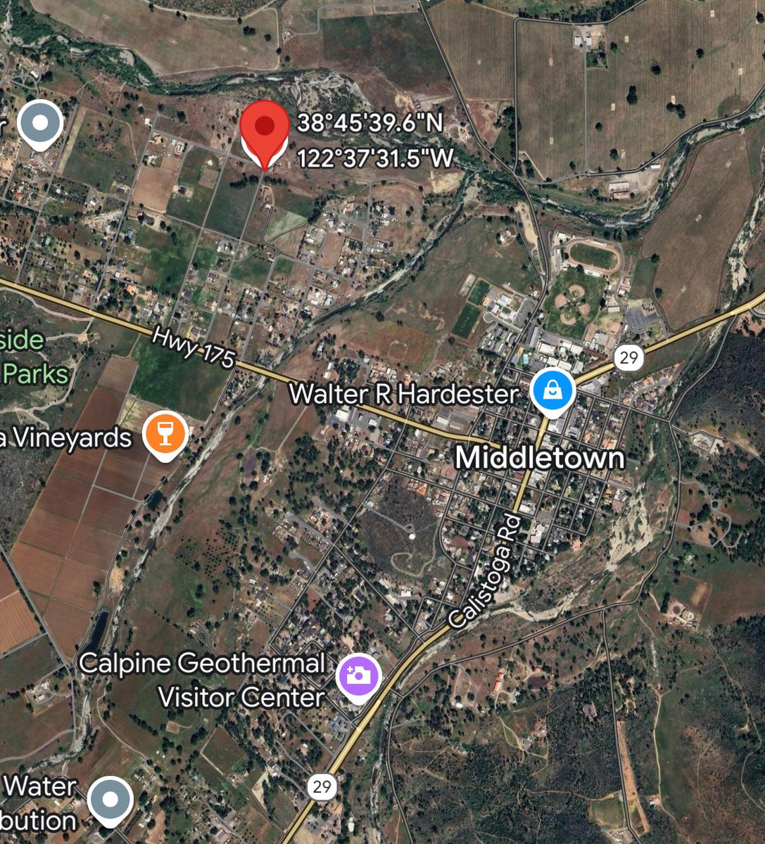 PoppyFire: CAL FIRE/South Lake County FPD is at scene of a vegetation fire, approximately 1/2 acre in grass and brush near the 15200 block of Poppy Lane in Middletown. The fire is burning at a moderate rate of spread