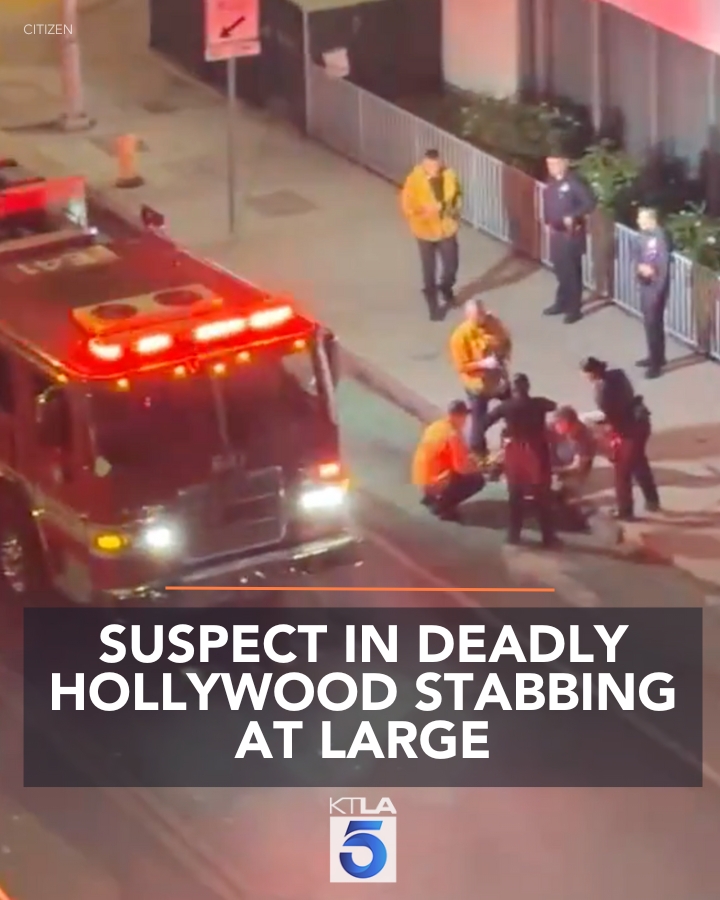 It's unclear how the violence unfolded, but police responded to reports of the stabbing around 4 p.m. near Hawthorn and La Brea avenues.