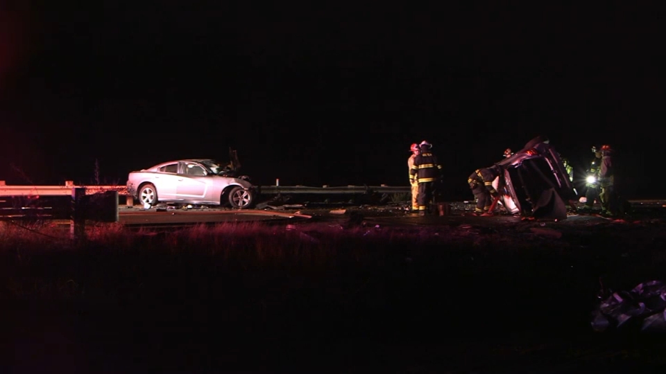 Two people died early this morning after a two-vehicle crash along Highway 25 in Gilroy