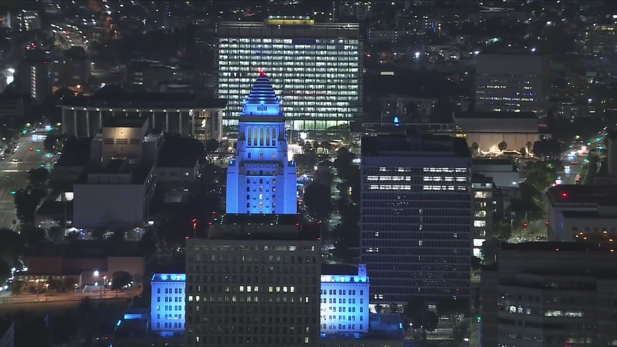 Celebrations take over the streets of L.A. after the Dodgers captured the World Series title, coming from behind to beat the New York Yankees 7-6 in Game