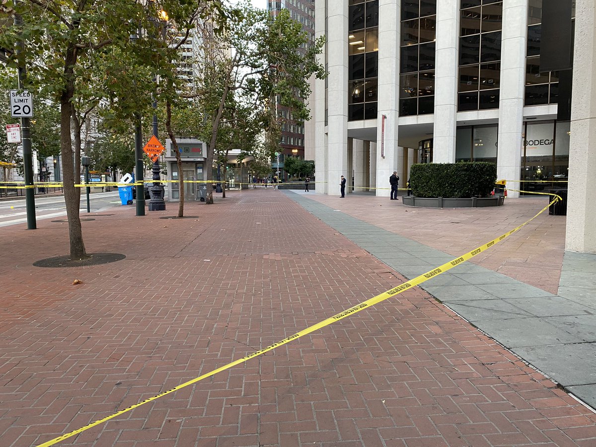 SFPD are investigating a homicide on Market and Main Streets that happened just before 6am. One person is dead. No word yet on any suspects, no arrests have been made. This has prompted a closure of about a block of Market St.