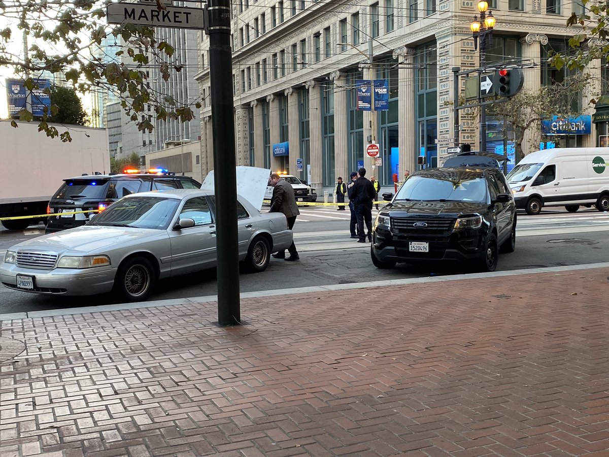 SFPD are investigating a homicide on Market and Main Streets that happened just before 6am. One person is dead. No word yet on any suspects, no arrests have been made. This has prompted a closure of about a block of Market St.  