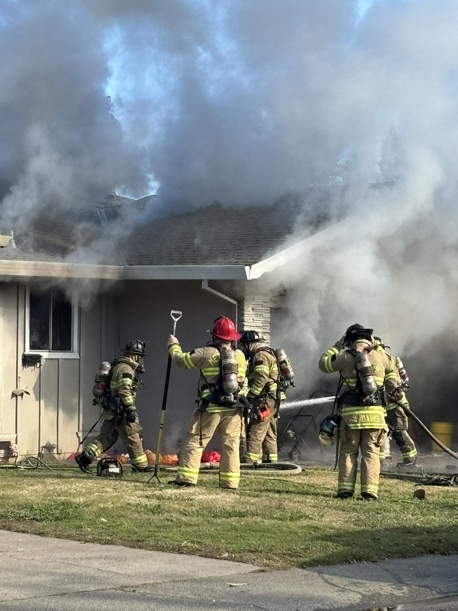 Crews arrived  to a Duplex Fire in Carmichael caused by cooking a fried turkey. Several dogs were rescued during the firefight, thankfully everyone made it out safely including the occupants of the attached unit who were completely unaware of the fire.