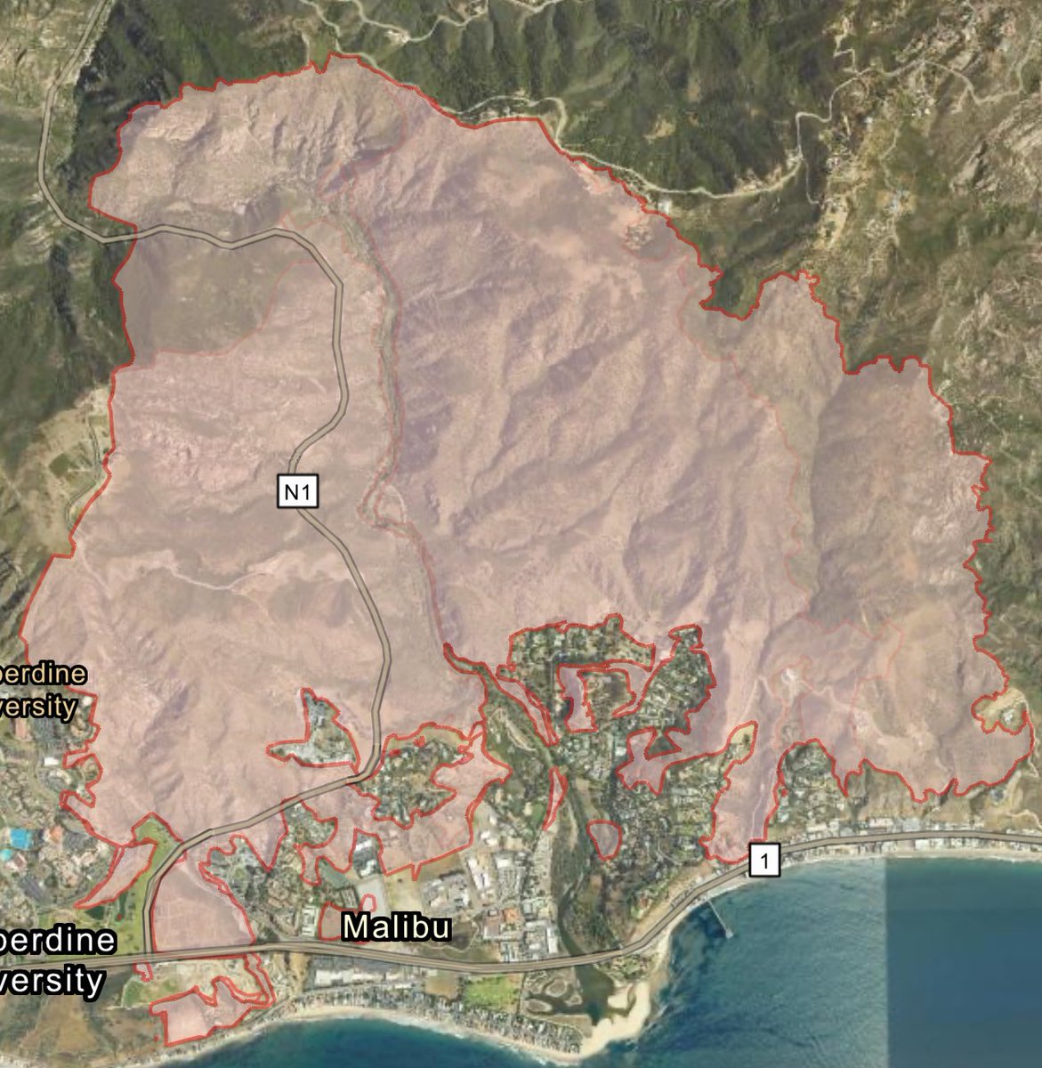 FranklinFire OES Intel 24 has Mapped the Fire at 2,592 Acres