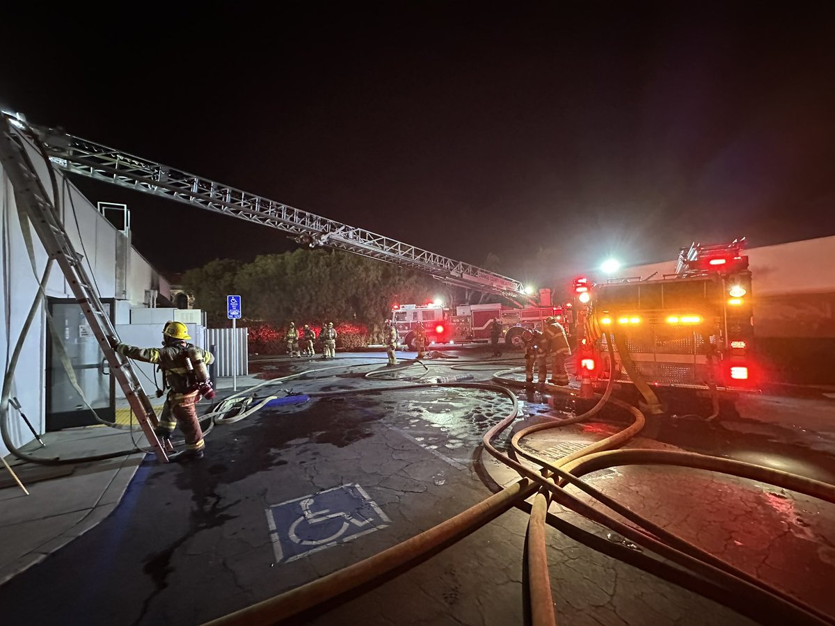 Firefighters fought a fire in a commercial building on the 6300 block of Westminster Blvd. in Westminster shortly after 5 a.m. A second alarm was called to ensure a quick knockdown of the fire, which was hidden in void spaces