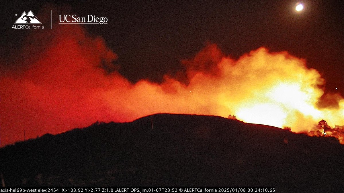 PalisadesFire The Fire has Jumped Carbon Mesa Road, the Fire seems to be Approaching towards Malibu despite the recent FranklinFire be ready to Evacuate this Fire will throw out Ember Cast and start Spot Fires